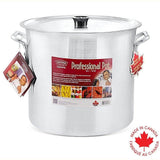 Heavy Duty Industrial Aluminum Stockpot with Handles, 32-L