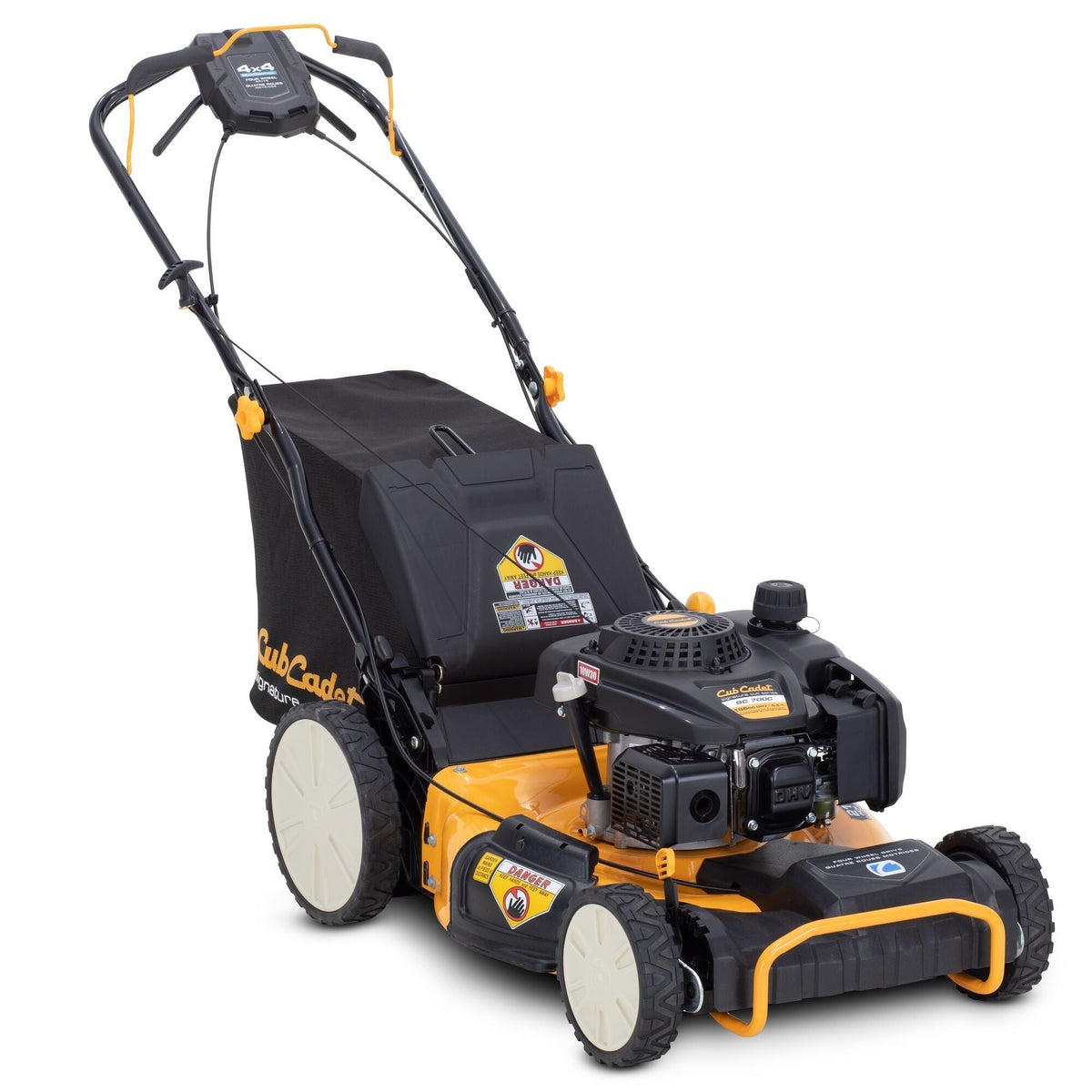196cc 3-in-1 Gas Engine AWD Walk Behind Self-Propelled Mower, 21-in