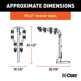 12126 Premium Hitch-Mounted Bike Rack (4-Bike, 2-in Shank)