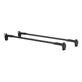 18122 Quick-Release Roof Rack Crossbars, Black Steel, Select Wrangler JK
