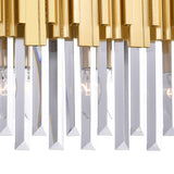 Deco 3-Light Medallion Gold Vanity Light