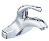 Plymouth Single Handle 4-in Centreset Bathroom Sink Faucet with Pop-Up Drain, Chrome