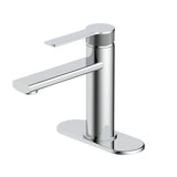 Sia 1-Handle Lavatory Faucet with Knurled Accents, Chrome