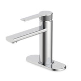 Sia 1-Handle Lavatory Faucet with Knurled Accents, Chrome