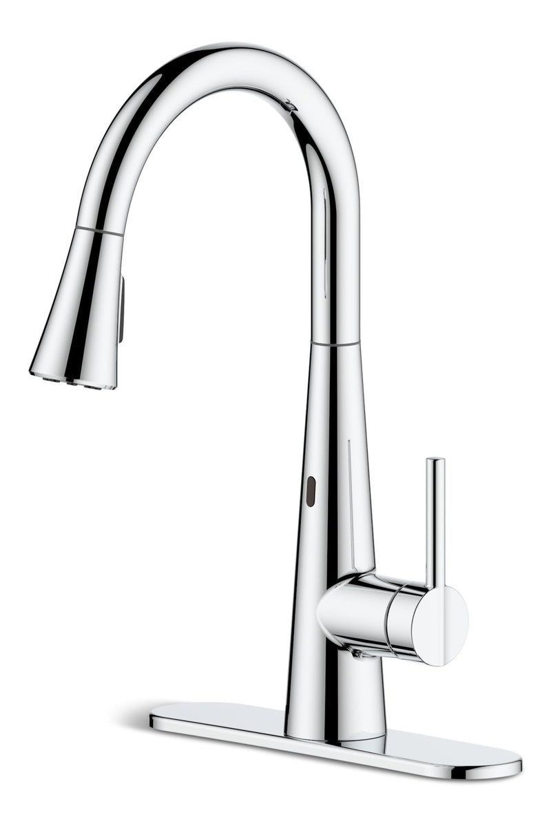 Tronus Dual-Sensor 1-Handle Pull Down Sprayhead Kitchen Faucet, Various Finishes B5143
