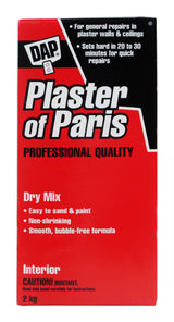 Plaster Of Paris Professional Dry Mix Plaster For Indoor Wall & Ceiling Repairs, 1.8-kg