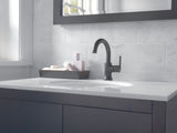 Delta 1-Handle Lavatory Faucet with Diamond Seal Technology, Matte Black