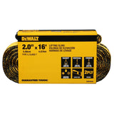DXBC90085 Pro Grade Type 3 Class 7 Lifting Sling, 2-Ply, 2-in x 16-ft, 12,800-lb Basket Weight Capacity