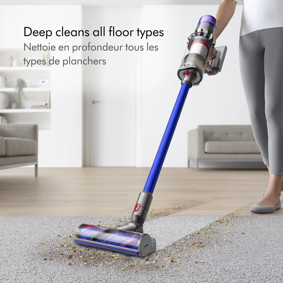 V11 Cordless Stick Vacuum Cleaner, Blue