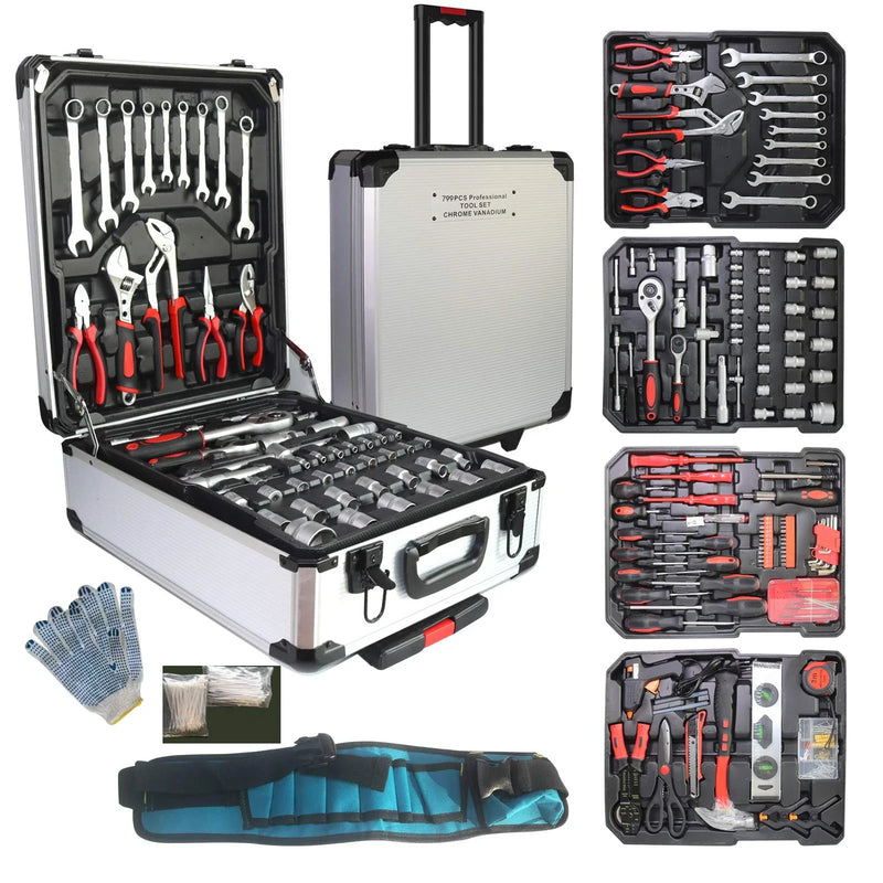 799pcs Aluminum Trolley Household Fathers T6929