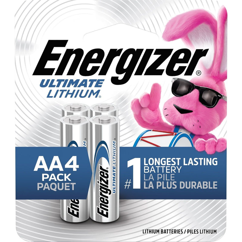 Ultimate Lithium AA Batteries, Long Lasting, All Purpose, 4-pk C2780