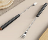Fondussimo Fondue Forks, 12 Piece, Black