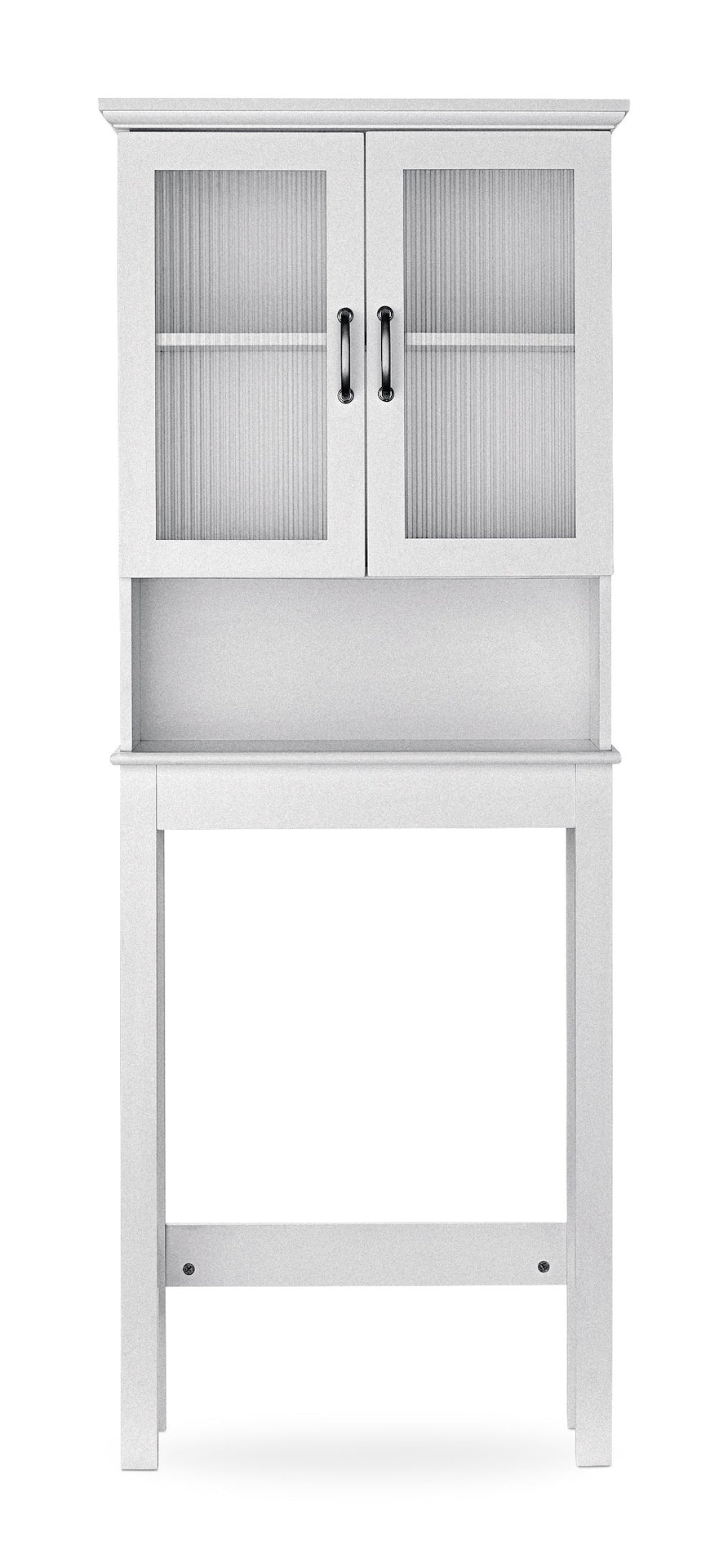 Beacon Hill 2-Door Over-The-Toilet Spacesaver Bathroom Storage Cabinet, White