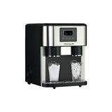 3-in-1 Compact Countertop Water Dispenser & Ice Maker with LED Display, 33-lb Ice/Day, Stainless Steel