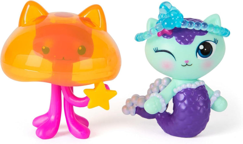 The Movie, MerCat & Kitty Jellyfish, Toy Figures with 2 Accessories, Ages 3+ V2540