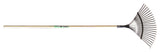 16-in Wide Metal 22-Tine Leaf Rake, 48-in Hardwood Shaft