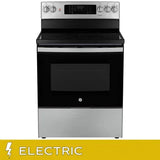 GE 30 in. 5.0 cu. ft. Electric Convection Range with No-Preheat Air Fry