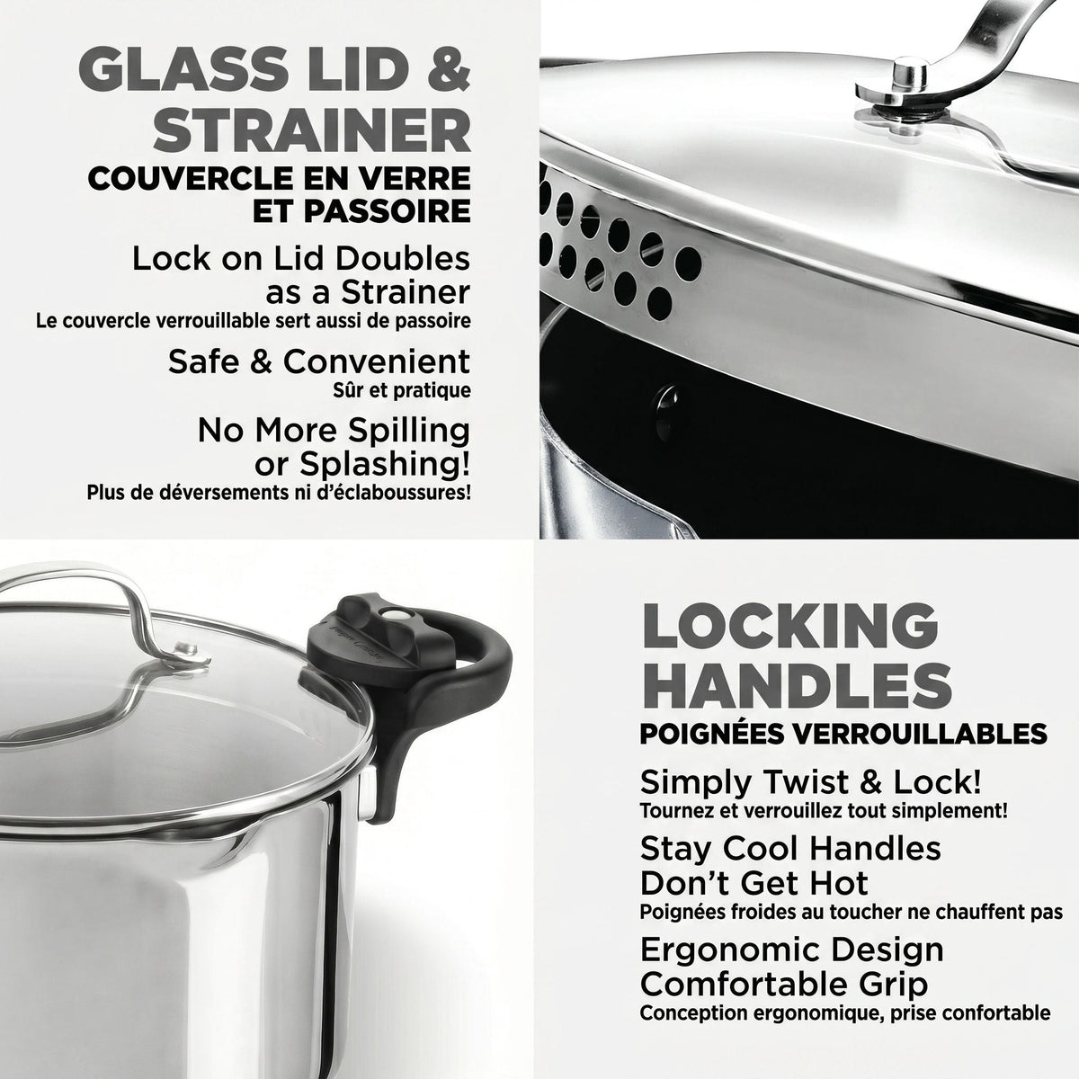 Stainless Steel 5QT Pasta Pot