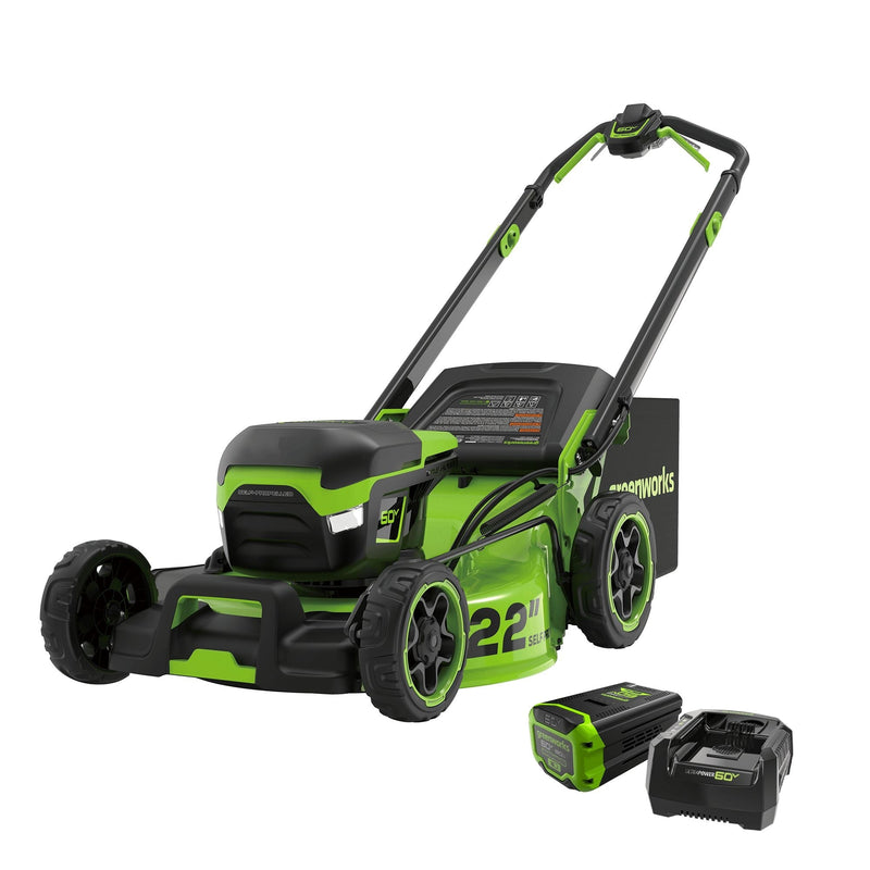 22-in 60V Self-Propelled Mower with 1 x 8.0Ah Battery and 6A Charger D2366