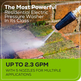 2700PSI 1.2GPM Electric Pressure Washer