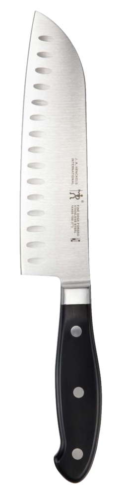 Stainless Steel Fine Edge Forged Santoku Knife, Ergonomic Grip, 7-in I6225