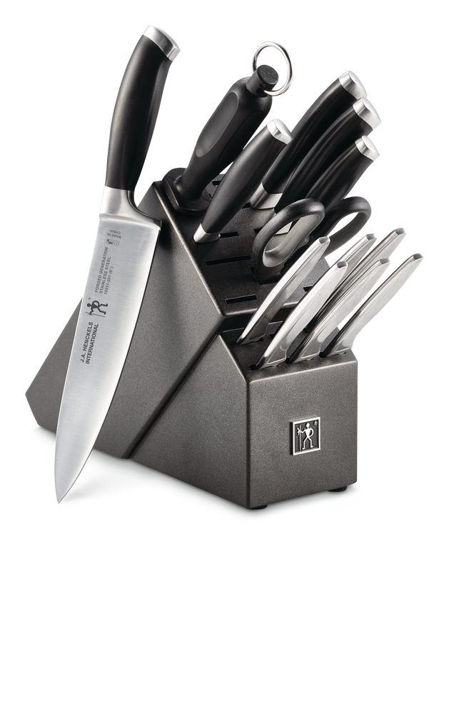 Stainless Steel Forged Generation Knife Block Set, Ergonomic Grip, 14-pc C7113