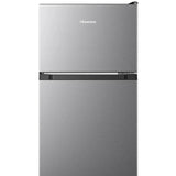 Hisense 19in. 4.4 cu. ft Stainless Steel Look Compact Top Mount Refrigerator