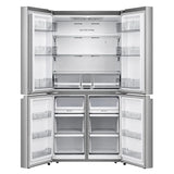 Hisense 31.5 in. 17 cu. ft. Stainless Steel Counter Depth 4-Door Refrigerator with Triple-Zone Function