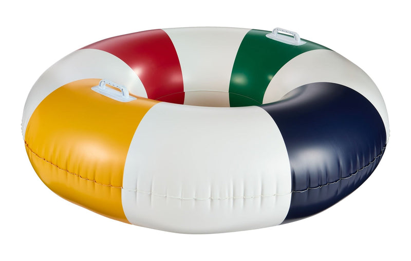 Stripes Pool Float with Handles, Multi-Coloured, 42-in H6873