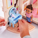 Tote-ables Cottage Doll House Playset for Kids, Includes Doll, Ages 3+