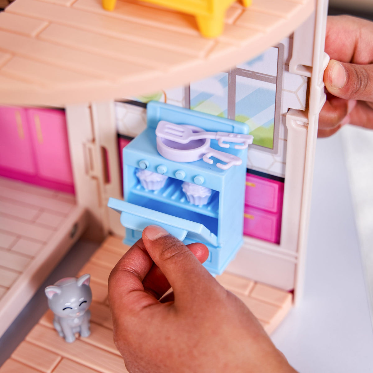 Tote-ables Cottage Doll House Playset for Kids, Includes Doll, Ages 3+