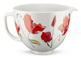 Microwave/Oven Safe Ceramic Bowl, Poppy