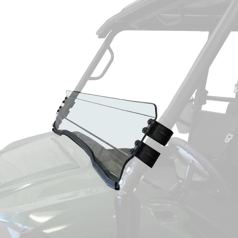 Uncoated Half Fixed Windshield, Mule PRO FX/T O4762
