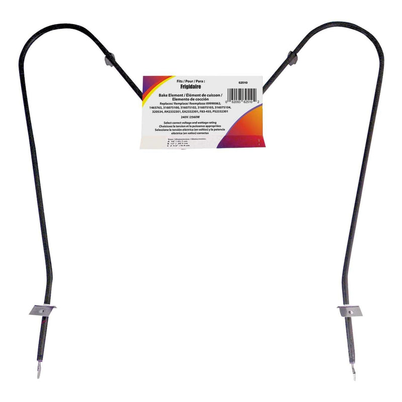 62510/2 Oven/Bake Element with Straight Spade Connector, 2360W, 30-in W4214