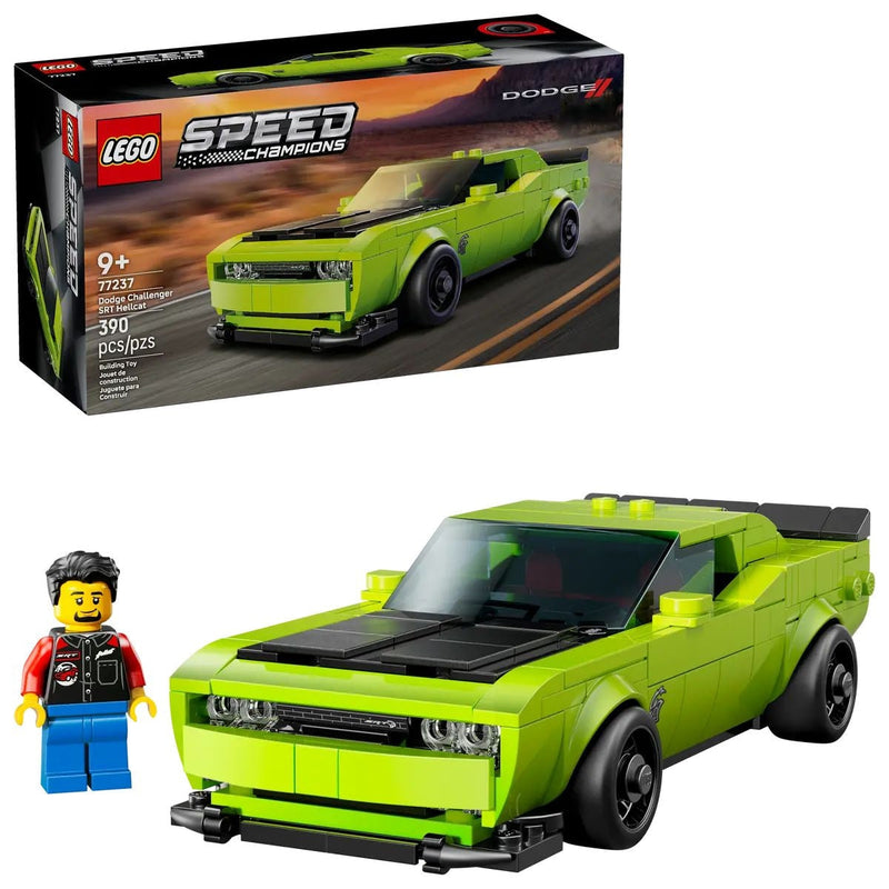 Speed Champions Dodge Challenger SRT Hellcat Sports Car - 77237, 390-pcs, Ages 9+ Q7067
