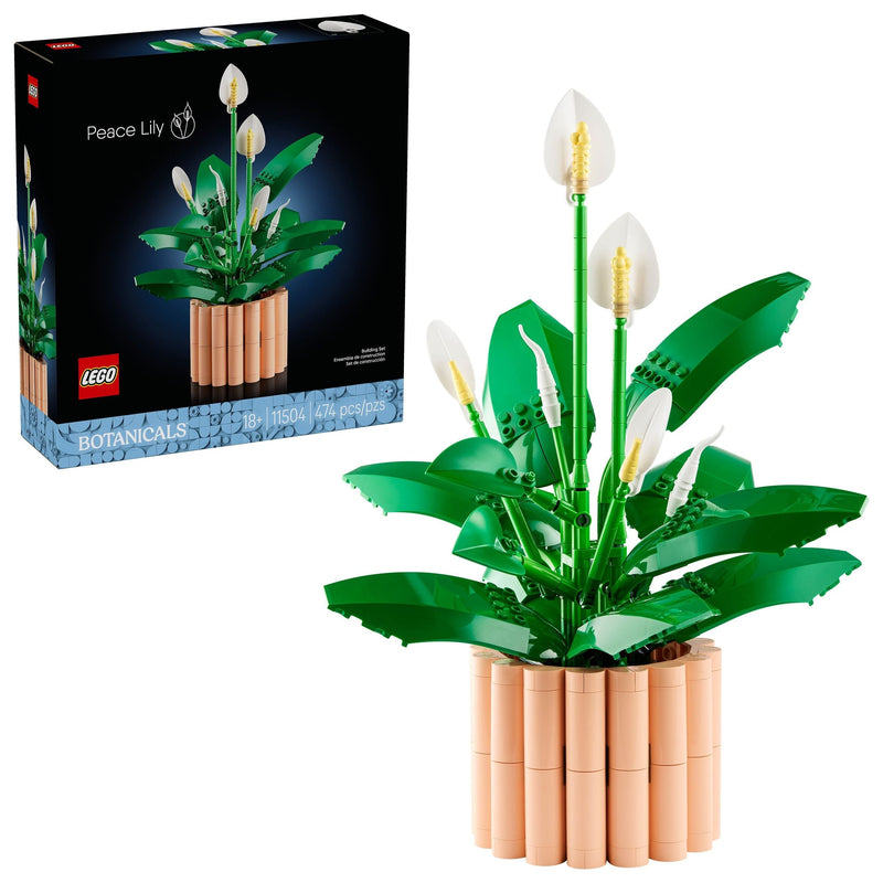 The Botanical Collection Peace Lily Flower Building Set - 11504, 474-pcs, Ages 18+ B1246
