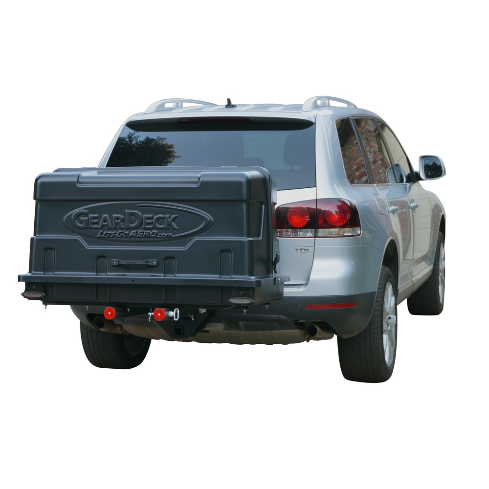 GearDeck Slideout Cargo Carrier with LED, Black, 17-cu.ft