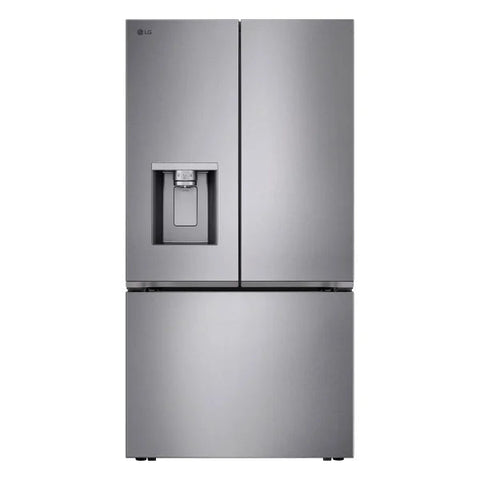 LG 36 in. 24 cu ft. Prime Silver Counter Depth MAX French Door Refrigerator with Ice and Water Dispenser