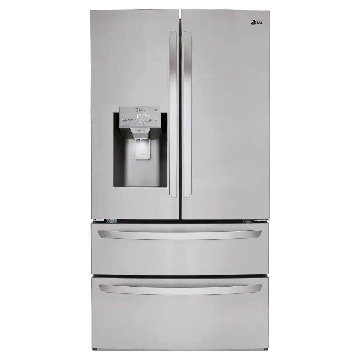 LG 36 in. 28 cu. ft. Stainless-steel French Door Refrigerator with Smudge-resistant Finish and SmartThinQ Wi-Fi