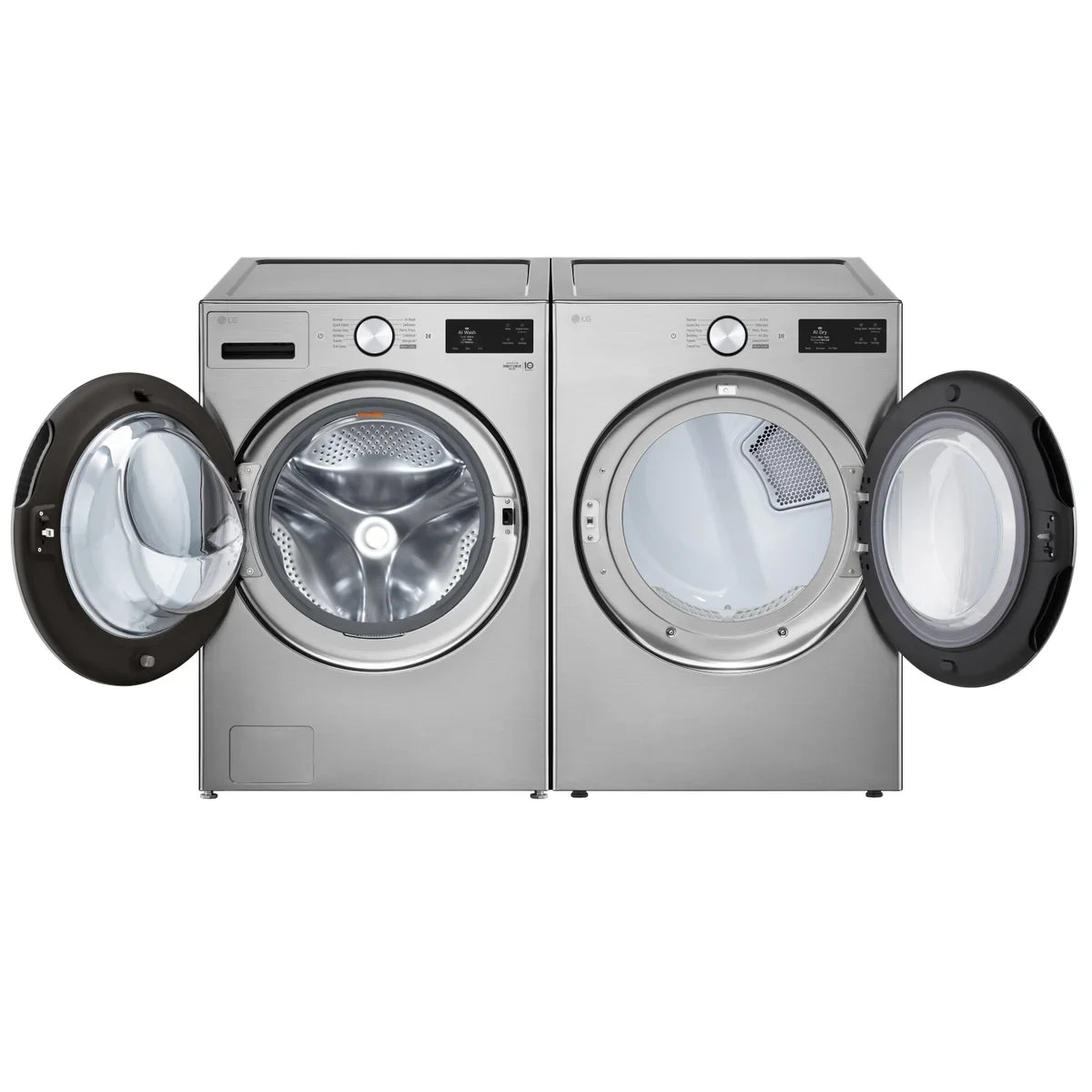 LG Laundry Bundle 5.8 cu ft. Front Load Washer and 7.4 cu ft. Electric Dryer