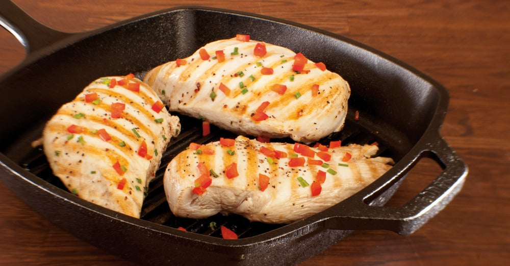Lodge Seasoned Cast-Iron Grill Pan, 10.5-in (26 cm)