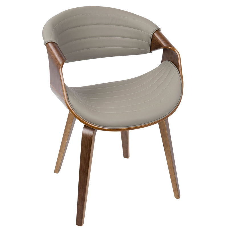 Symphony Faux Leather Dining/ Accent Chair, Grey Y4683