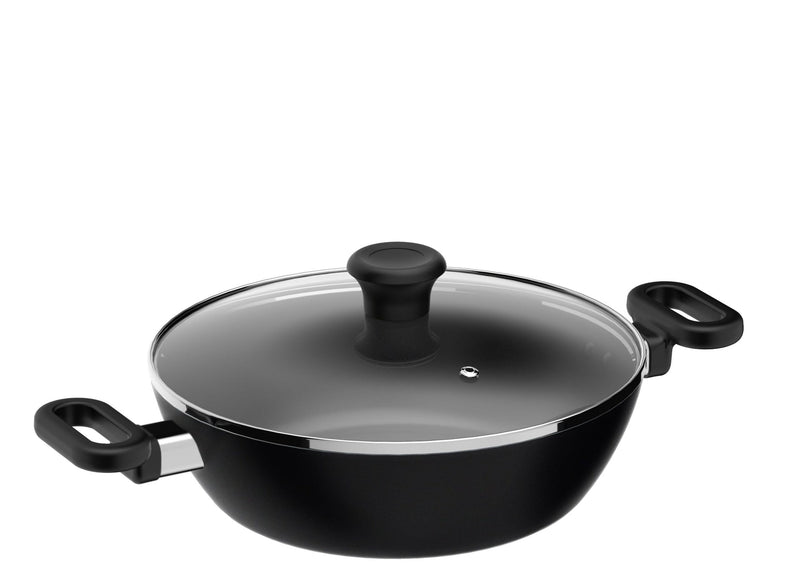 3.4qt Non-Stick Karahi with lid 26cm 10.25in J2491