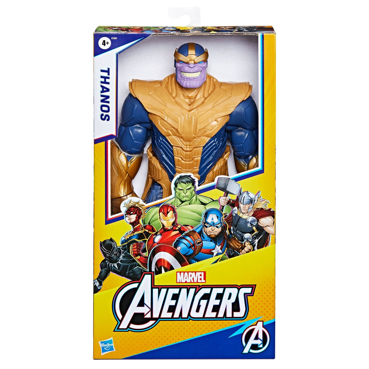 Marvel Titan Hero Series Blast Gear Deluxe Thanos Action Figure, 12-in Toy