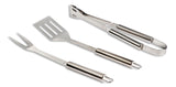 Stainless Steel Outdoor BBQ Grill Accessories Tools Set, 3-pc
