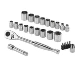 25 Piece 3/8" Drive Socket Set