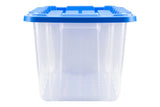 Clear Heavy-Duty Storage Tote with Snap-Lock Lid, 102-L