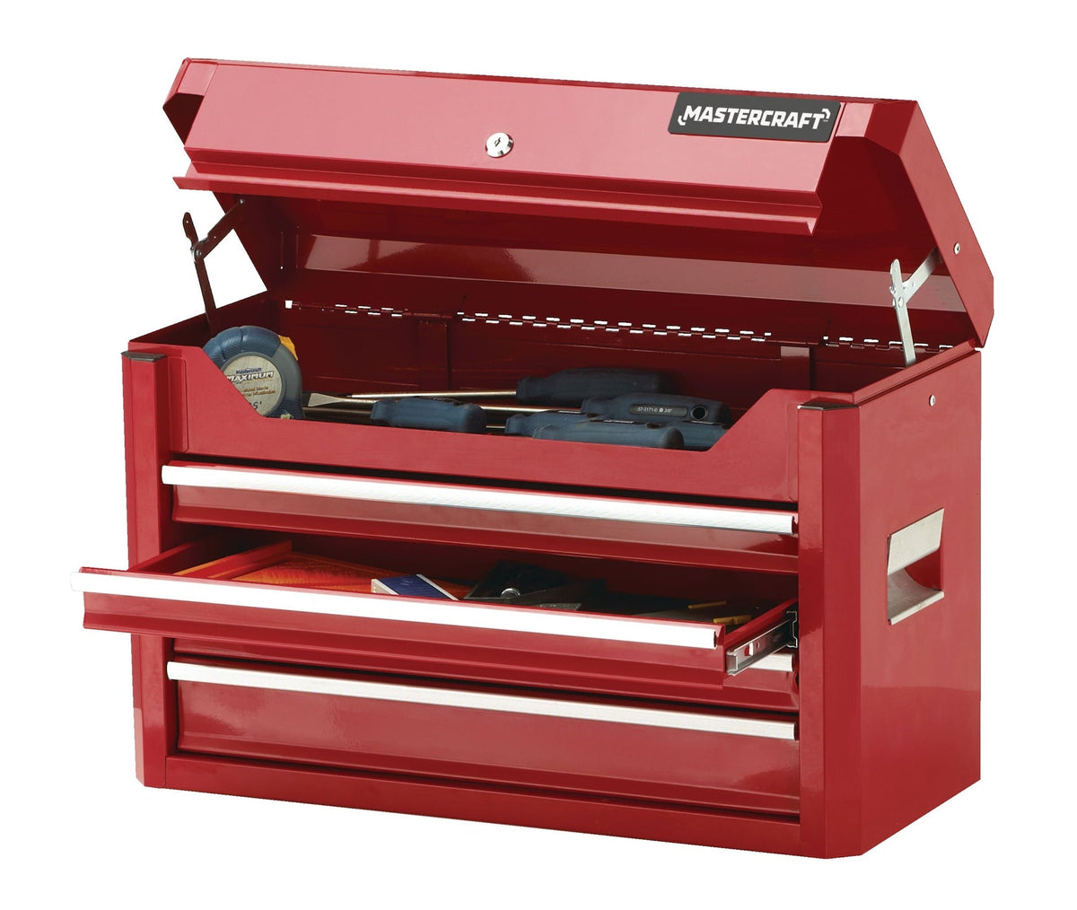Tool Chest with 4 Drawers, Deep Red, 24-in