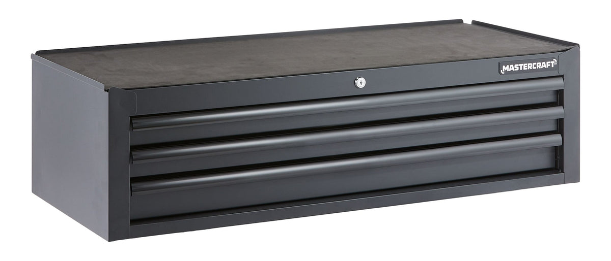 Tool Storage Mid-Chest, 3 Drawer, 41-in, Black