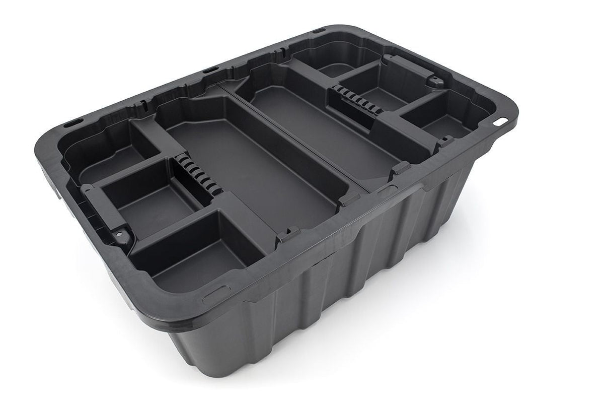 Tote Insert Tray with Carry Handle, Black, 2-pk